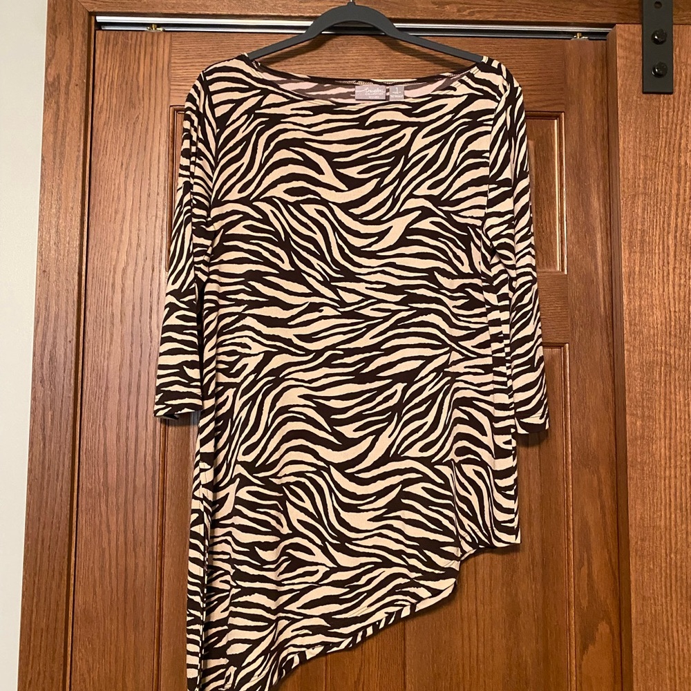 Chico’s Zebra Print Top